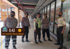 Sat Pamobvit Polres Metro Bekasi Bagikan 300 Masker Gratis, Antisipasi Dampak Debu Vulkanik Anak Krakatau
