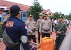 Kapolres Aceh Utara Pimpin Apel Gelar Pasukan Pencegahan dan Penanganan Karhutla