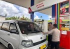Antisipasi Panic Buying, Polres Nagan Raya Perketat Pengamanan di Sejumlah SPBU
