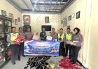 Anjangsana HUT Lalu Lintas Ke-71, Satlantas Polres Nagan Raya Sambangi Purnawirawan AKBP Sofyan Junet