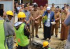 Wali Kota, Wakil Wali Kota dan Sekda Langsa Letakkan Batu Pertama Pembangunan Masjid Asy-Syakirin