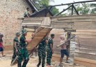HARI PERTAMA PRA TMMD KE-130, KODIM 0427/WAY KANAN BONGKAR RUMAH WARGA, KAPTEN A. YANI FOLSEN TURUN LANGSUNG