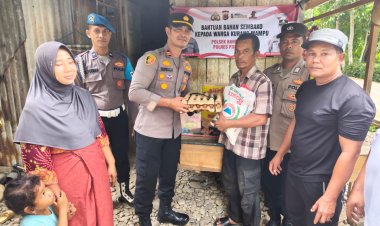 Polisi Hadir untuk Warga, Bantuan Disalurkan kepada Masyarakat Kurang Mampu di Bandar Dua