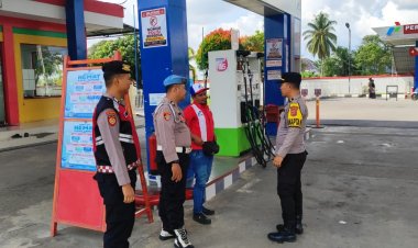 Polres Nagan Raya Perkuat Pengamanan dan Pengaturan di SPBU