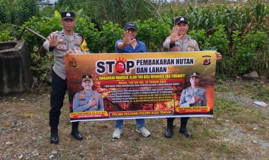Patroli dan Sosialisasi Polsek Lut Tawar Polres Aceh Tengah Cegah Sejak Dini Karhutla