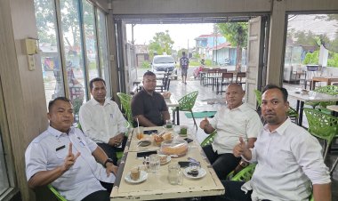 Bahas Ketahanan Pangan, Geuchik Kapa Danton Silaturahmi dengan Plt Kadis Pertanian Langsa