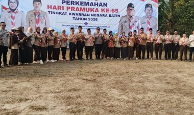 PERKEMAHAN HARI PRAMUKA KE-65, JADI MOMENTUM BENTUK KARAKTER GENERASI MUDA