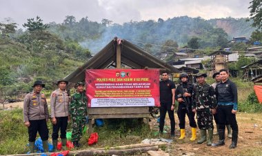 Polres Pidie Bersama TNI dan Pemda Tertibkan PETI di Geumpang, 93 Besi Gelondongan dan Sejumlah Mesin Diamankan