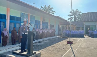 Police Goes to School, Satlantas Polres Nagan Raya Sosialisasikan Tertib Berlalu Lintas kepada Pelajar