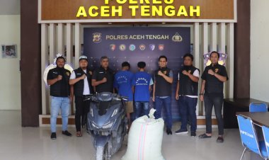 Satreskrim Polres Aceh Tengah Berhasil Ungkap Tindak Pidana Pencurian Kopi di Bies Mulie, Dua Pelaku Ditangkap