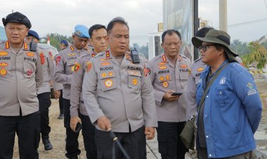 Kapolda Aceh Tinjau Progres Pembangunan Huntap Polri Presisi di Aceh Tamiang