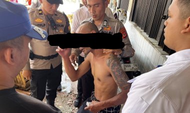 Pria Bawa Sajam di Pasar Lettu Bakrie Sukabumi, Bripka Febriana Anggota Satlantas Polres Sukabumi Kota Berhasil Amankan Tanpa Korban