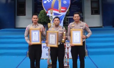 Rangkaian HUT Lalu Lintas ke-71, Satlantas Polres Majalengka Sabet Tiga Penghargaan Tingkat Polda Jabar