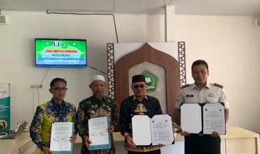 Tingkatkan Pembinaan Kepribadian Warga Binaan, Lapas Way Kanan Lakukan Penandatanganan PKS dengan Kemenag Kabupaten Way Kanan