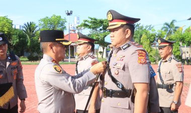 Kapolres Aceh Utara Pimpin Sertijab, Sejumlah Pejabat Berganti: Jabatan Adalah Amanah