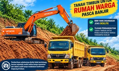 Bantah Pemberitaan, Excavator di Bhom Lama Disebut Gunakan Dexlite untuk Pemulihan Rumah Warga Pascabanjir