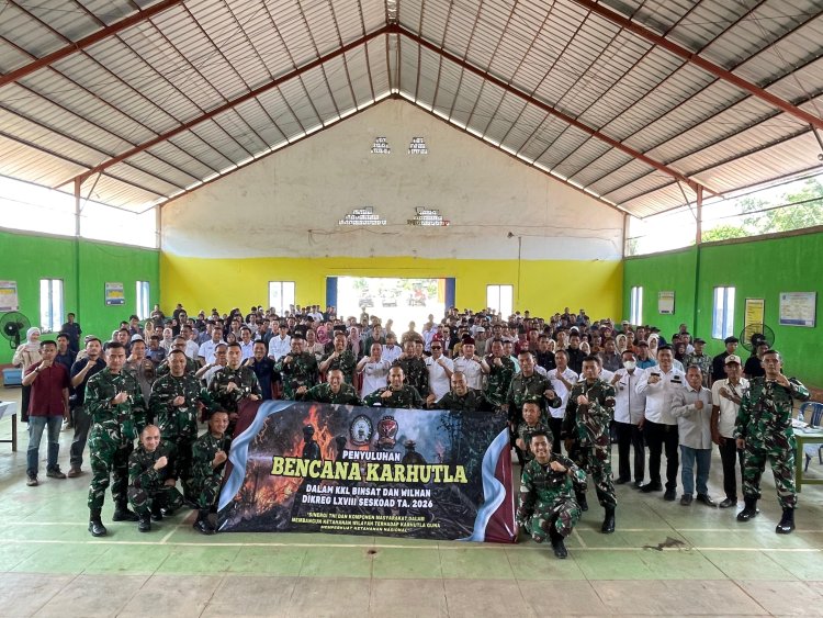 TIM PENYULUH MABES TNI BERSINERGI DENGAN PASIS SESKOAD DIKREG LXVIII, EDUKASI 300 WARGA KALIPAPAN CEGAH KARHUTLA