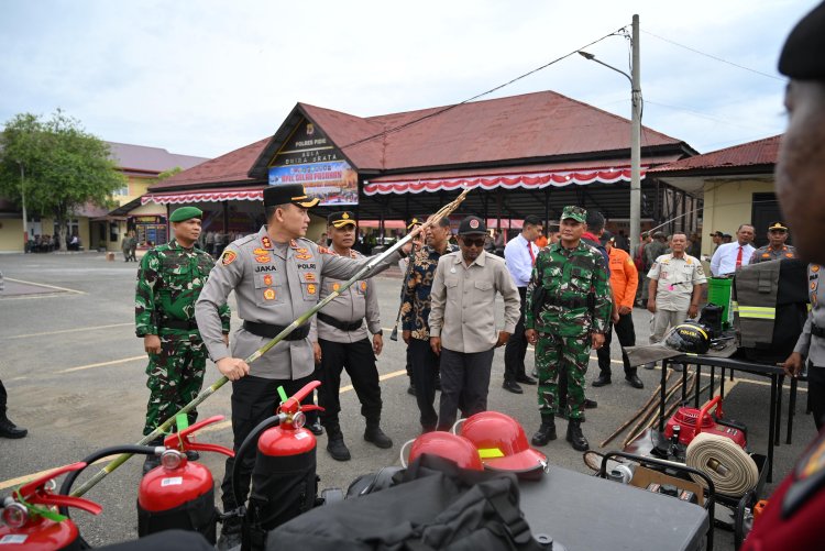 Cegah Karhutla, Polres Pidie Gelar Apel Kesiapan dan Perkuat Sinergi Lintas Sektor