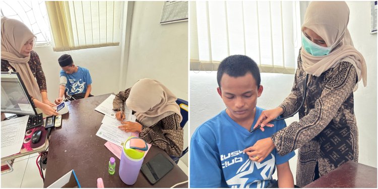 Layanan Kesehatan, LPKA Kelas II Banda Aceh Periksa Kesehatan ABP Baru
