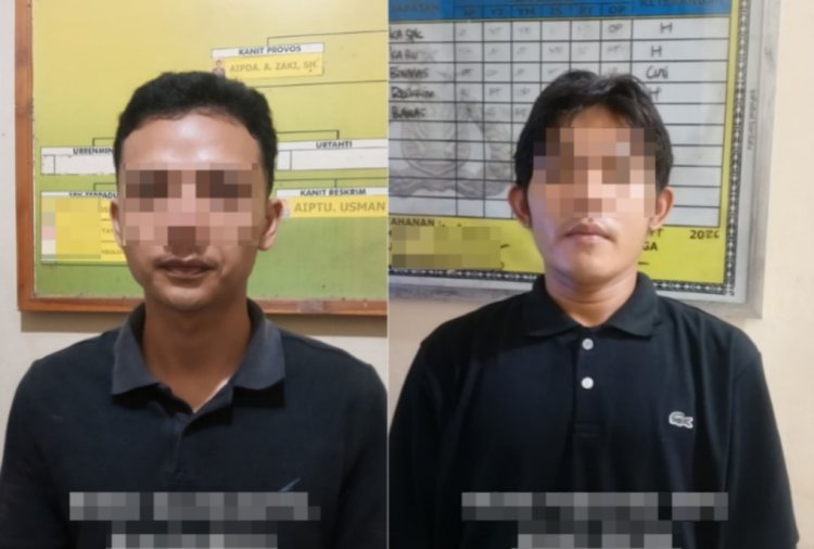 Polsek Kasui Amankan Dua Diduga Pelaku Pengeroyokan di Jaya Tinggi