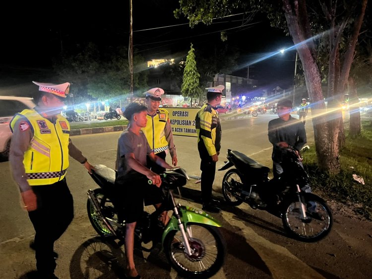 Razia KRYD Polres Aceh Tamiang Temukan 11 Motor Berknalpot Tak Sesuai Spesifikasi
