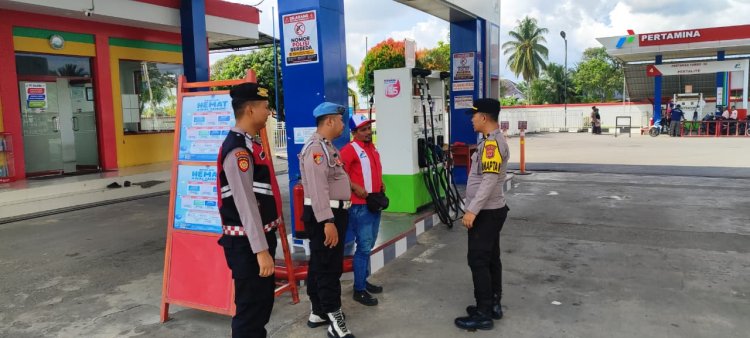 Polres Nagan Raya Perkuat Pengamanan dan Pengaturan di SPBU