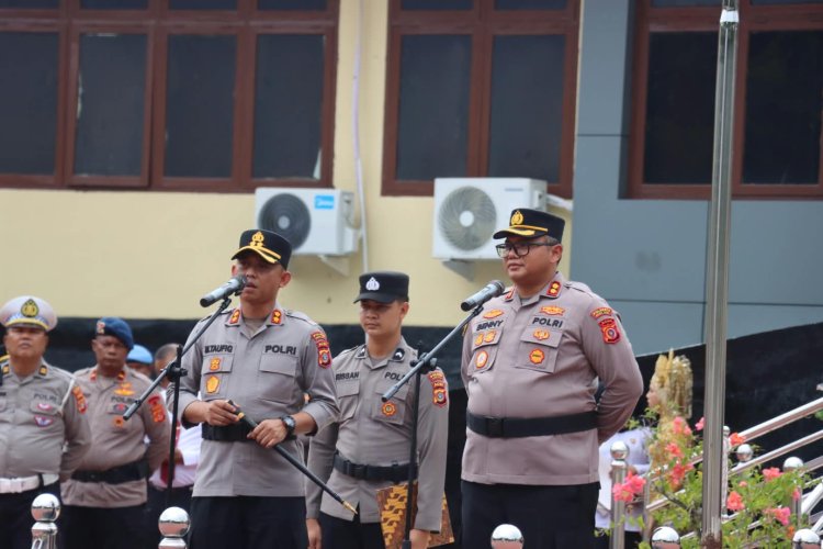 Pisah Sambut Kapolres Nagan Raya, AKBP Muhamad Taufiq S.I.K.,M.H. Resmi Terima Tongkat Komando