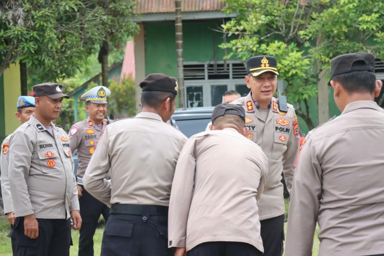 Kapolres Bener Meriah Sambangi Polsek Syiah Utama, Tegaskan Pentingnya Disiplin dan Profesionalisme