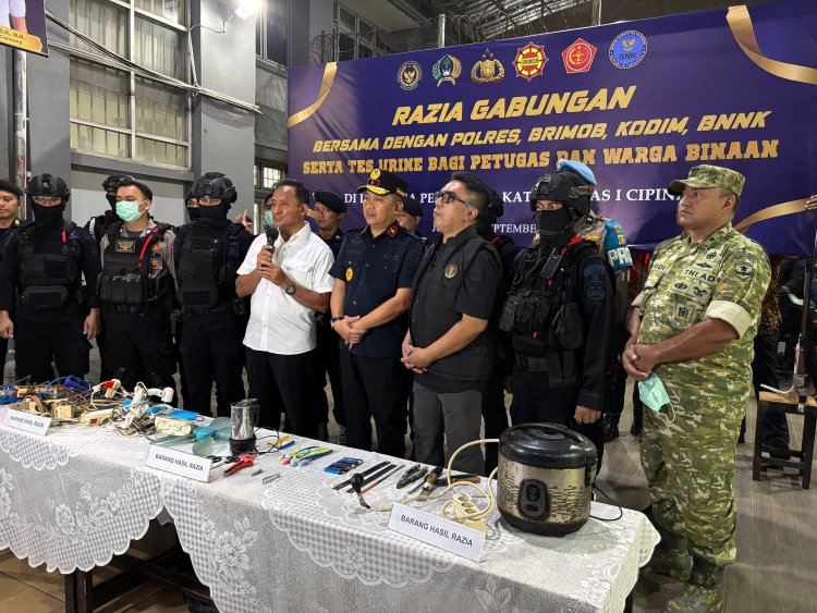Razia Gabungan Lapas Cipinang, Tidak Ditemukan Narkoba dan Handphone di Blok Hunian