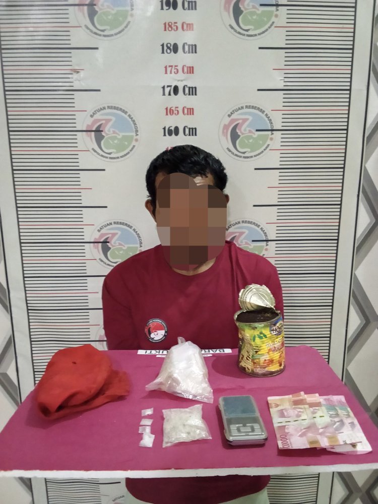 Satresnarkoba Polres Nagan Raya Amankan Pelaku dan Sita 28,82 Gram Sabu di Darul Makmur