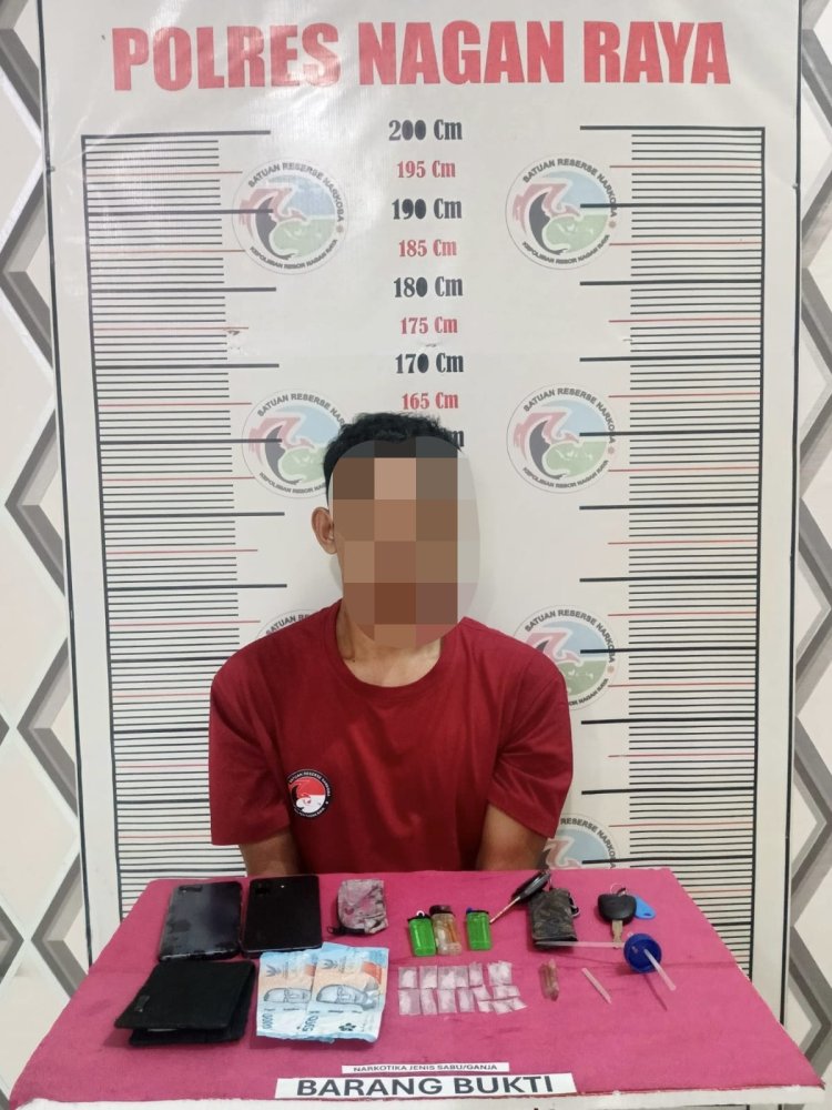 Sat Resnarkoba Polres Nagan Raya Kembali Ungkap Kasus Sabu, 17 Paket Seberat 3,35 Gram Disita