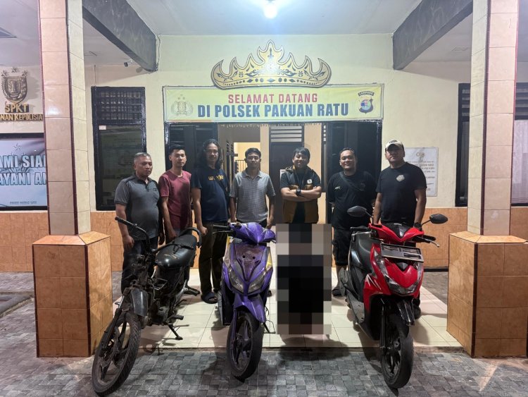 Polsek pakuan Ratu Ringkus Diduga Pelaku Curat dan Penggelapan Sepeda Motor