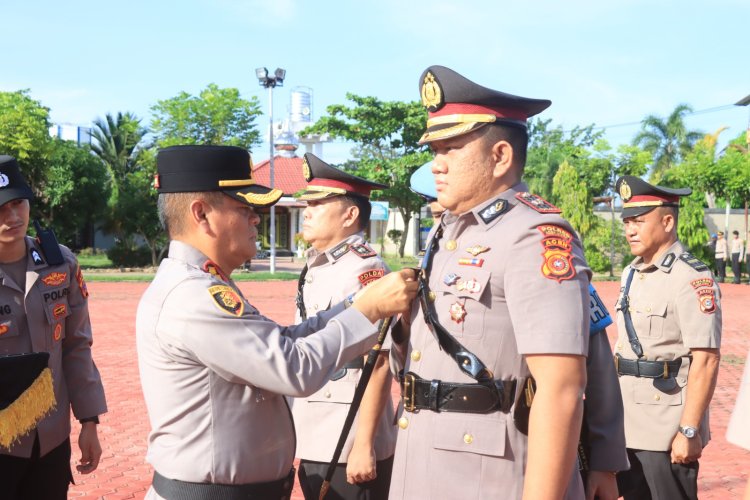 Kapolres Aceh Utara Pimpin Sertijab, Sejumlah Pejabat Berganti: Jabatan Adalah Amanah