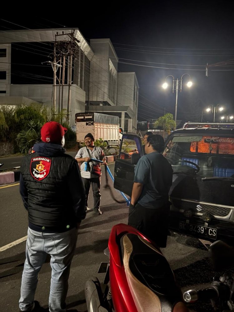 Cegah Kejahatan Jalanan, URC Polres Aceh Tengah Sisir Wilayah Rawan pada Malam Hari