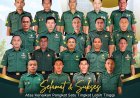 KOMANDAN KODIM 0427/WAY KANAN BERSAMA KETUA PERSIT UCAPKAN SELAMAT KEPADA PRAJURIT YANG NAIK PANGKAT