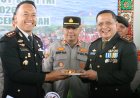 HUT TNI ke-81, Polres Aceh Tengah Beri Surprise untuk Kodim 0106 Usai Upacara