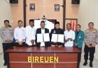 Kapolres Bireuen Tandatangani Kerja Sama dengan Universitas Almuslim