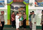 Jumling di Masjid At-Taqwa, Polres Way Kanan Pererat Silaturahmi dan Sampaikan Pesan Kamtibmas