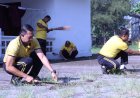 Polres Bener Meriah Bersama Masyarakat Gotong Royong di Masjid Al-Mukminun, Implementasikan Quick Wins Kapolri Green Policing