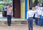 Giat POLDIK, Kapolsek Ranto Peureulak Jadi Pembina Upacara di SMPN 1 Ranto Peureulak