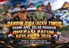 Dandim 0104/Atim Hadiri Apel Operasi Patuh Seulawah 2026, Sinergi Lintas Instansi Diperkuat