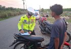 Tindak Lanjuti Aduan 110, Satlantas Polres Nagan Raya Sikat Aksi Balap Liar dan Amankan Motor Knalpot Brong
