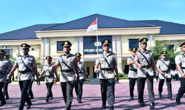 19 Pejabat Polres Aceh Timur Berganti, Kapolres Tekankan Sinergi Polisi dan Masyaraka