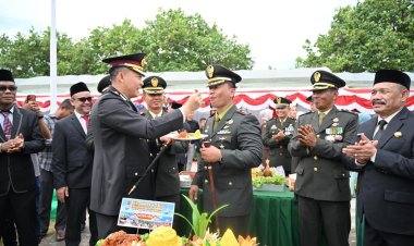 ‎Kapolres Pidie Hadiri Upacara HUT ke-81 TNI, Perkuat Sinergi TNI-Polri