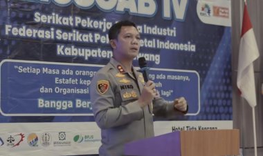 Kapolres Garut Hadiri Muscab IV PC SPAI FSPMI Kabupaten Karawang, Tekankan Kepemimpinan Berintegritas