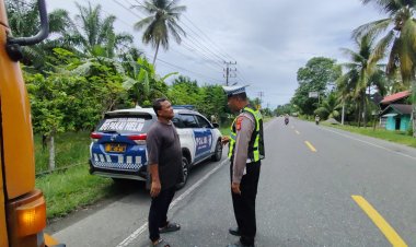 Cegah Guantibmas dan Lakalantas, Satlantas Polres Nagan Raya Intensifkan Patroli Minggu Siang