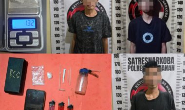 Ungkap Kasus Narkotika di Bumi Ratu, Polres Way Kanan Amankan Dua Terduga Pelaku dan Satu ABH Serta Sabu 1,31 Gram Sabu