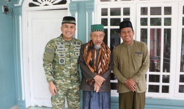 Pererat Silaturahmi Ulama dan TNI, Dandim 0104/Aceh Timur Sambangi Pimpinan Ponpes Al-Maimamah
