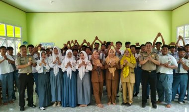 Bentengi Generasi Muda dari Narkoba, Polres Way Kanan Edukasi Pelajar SMAN 2 Blambangan Umpu