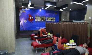 Hari Jadi ke-75 Humas Polri, Divhumas Polri Gelar Donor Darah Serentak Bersama Humas Polda Jajaran dan Media